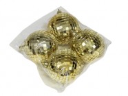 Шары из пластика 8 см/4 шт 271366 купить в Минске – цена оптом и в розницу, характеристики | floradecor.by - фото