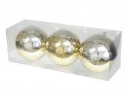 Шары из пластика 12 см/3 шт 279025 купить в Минске – цена оптом и в розницу, характеристики | floradecor.by - фото