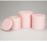 Набор коробок с крышкой 3 шт. Розовый 4640108/832569 купить в Минске – цена оптом и в розницу, характеристики | floradecor.by - фото