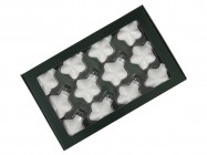 Звездочки из стекла 4 см/12 шт 501420 купить в Минске – цена оптом и в розницу, характеристики | floradecor.by - фото