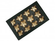 Звездочки из стекла 4 см/12 шт 502520 купить в Минске – цена оптом и в розницу, характеристики | floradecor.by - фото