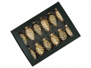 Шишки из стекла 6 см/12 шт 502522 купить в Минске – цена оптом и в розницу, характеристики | floradecor.by - фото