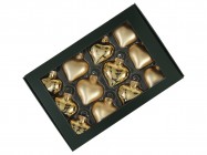 Сердечки из стекла 4 см/12 шт 502524 купить в Минске – цена оптом и в розницу, характеристики | floradecor.by - фото