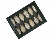 Шишки из стекла 6 см/12 шт 502722 купить в Минске – цена оптом и в розницу, характеристики | floradecor.by - фото