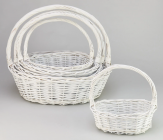 Набор корзин плетеных (ива) 5 шт 4640108/848980 купить в Минске – цена оптом и в розницу, характеристики | floradecor.by - фото