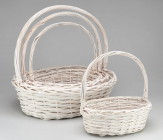 Набор корзин плетеных (ива) 55/48/42/35 см 4 шт. 4640108/821662 купить в Минске – цена оптом и в розницу, характеристики | floradecor.by - фото