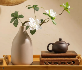 Ваза керамическая декоративная 2,5 * 20 * H11, 1 шт., св. бежевый 4630270/064776 купить в Минске – цена оптом и в розницу, характеристики | floradecor.by - фото