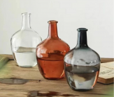 Ваза стеклянная D15,5*25 см, 1 шт., прозрачный 4630270/063458 купить в Минске – цена оптом и в розницу, характеристики | floradecor.by - фото