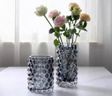 Ваза стеклянная D12* H23 см, 1 шт., серый 4630270/060341 купить в Минске – цена оптом и в розницу, характеристики | floradecor.by - фото