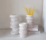 Ваза стеклянная D10 * H18 см, 1 шт., белый 4630270/060174 купить в Минске – цена оптом и в розницу, характеристики | floradecor.by - фото