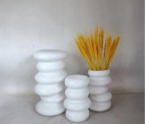 Ваза стеклянная D12 * H19 см, 1 шт., белый 4630270/042040 купить в Минске – цена оптом и в розницу, характеристики | floradecor.by - фото