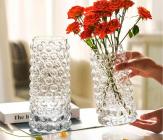 Ваза стеклянная 12*12*23 см, 1 шт., прозрачный 4630270/038449 купить в Минске – цена оптом и в розницу, характеристики | floradecor.by - фото