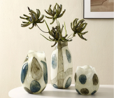 Ваза стеклянная D16,5 * H33 см, 1 шт., молочный 4630270/036988 купить в Минске – цена оптом и в розницу, характеристики | floradecor.by - фото