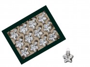 Звездочки из стекла 4 см/12 шт 501020 купить в Минске – цена оптом и в розницу, характеристики | floradecor.by - фото