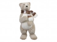 Фигура новогодняя Белый медведь 80 см 291410 купить в Минске – цена оптом и в розницу, характеристики | floradecor.by - фото