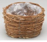 Корзина плетеная (ротанг) 20 см 4630270/045867 купить в Минске – цена оптом и в розницу, характеристики | floradecor.by - фото