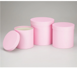 Набор коробок с крышкой 3 шт. Розово-лиловый 4640108/836161 купить в Минске – цена оптом и в розницу, характеристики | floradecor.by - фото