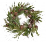 CANEA Венок новогодний 60 см 233CAN35148 купить в Минске – цена оптом и в розницу, характеристики | floradecor.by - фото