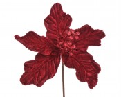 CANEA Цветок Пуансеттия новогодния 21 см 22CAN18134_178 купить в Минске – цена оптом и в розницу, характеристики | floradecor.by - фото