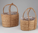 Набор корзин (рогоз)  см 2 шт. 36/33 см 4640108/875467 купить в Минске – цена оптом и в розницу, характеристики | floradecor.by - фото