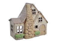 CANEA Домик керамический подсвечник 21 см 228CAN16401 купить в Минске – цена оптом и в розницу, характеристики | floradecor.by - фото