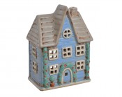 CANEA Домик керамический подсвечник 18 см 228CAN16418 купить в Минске – цена оптом и в розницу, характеристики | floradecor.by - фото