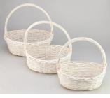 Набор корзин плетеных (ива) 44/37/31/см 3 шт. 4640108/863150 купить в Минске – цена оптом и в розницу, характеристики | floradecor.by - фото