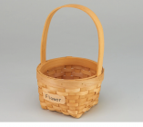 Корзина плетеная (секвойя) D 16,5 см 4630058/558855 купить в Минске – цена оптом и в розницу, характеристики | floradecor.by - фото