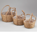 Набор корзин плетеных (рогоз) 30/26/22 см 3 шт. 4640108/879595 купить в Минске – цена оптом и в розницу, характеристики | floradecor.by - фото