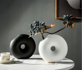 Ваза керамическая водонепроницаемая 6*H19*19, 1 шт., белый 4630270/065025 купить в Минске – цена оптом и в розницу, характеристики | floradecor.by - фото