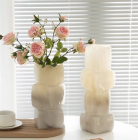 Ваза стеклянная D9 * H26,5, 1 шт., градиент молочный/бежевый 4630270/072405 на фото слева купить в Минске – цена оптом и в розницу, характеристики | floradecor.by - фото