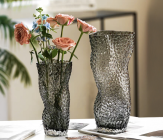 Ваза стеклянная D11 * H23, 1 шт., серый 4630270/072566 купить в Минске – цена оптом и в розницу, характеристики | floradecor.by - фото