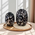 Ваза стеклянная D21 * H30 см, 1 шт., прозрачный/черный 4630270/072979 купить в Минске – цена оптом и в розницу, характеристики | floradecor.by - фото