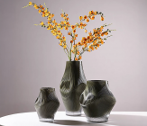 Ваза стеклянная D14 * H31, 1 шт., зеленый 4630270/073334 купить в Минске – цена оптом и в розницу, характеристики | floradecor.by - фото