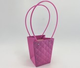 Пакет подарочный тисненый, 13*9.5*15.5 см., упак. 10 шт. цикламеновый 4630270/089496 купить в Минске – цена оптом и в розницу, характеристики | floradecor.by - фото