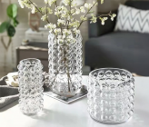 Ваза стеклянная 20*20*17 см, 1 шт., прозрачный 4630270/038715 купить в Минске – цена оптом и в розницу, характеристики | floradecor.by - фото