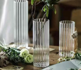 Ваза стеклянная 12*12*40 см, 1 шт., прозрачный 4630270/027993 купить в Минске – цена оптом и в розницу, характеристики | floradecor.by - фото