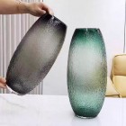 Ваза стеклянная D19 * H39,5 см, 1 шт., зеленый 4640108/885954 купить в Минске – цена оптом и в розницу, характеристики | floradecor.by - фото