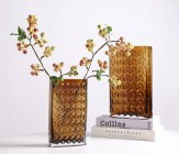 Ваза стеклянная H24, 1 шт., коричневый  4630270/061584 купить в Минске – цена оптом и в розницу, характеристики | floradecor.by - фото