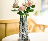 Ваза стеклянная D10 * H21,5 см, серый  4630270/074836 купить в Минске – цена оптом и в розницу, характеристики | floradecor.by - фото