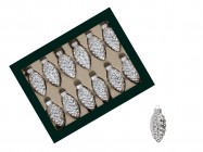 Шишки из стекла 6 см/12 шт 501022 купить в Минске – цена оптом и в розницу, характеристики | floradecor.by - фото