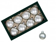 Шары из стекла 8 см/8 шт 501114 купить в Минске – цена оптом и в розницу, характеристики | floradecor.by - фото