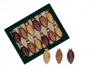 Шишки из стекла 6 см/12 шт 504122 купить в Минске – цена оптом и в розницу, характеристики | floradecor.by - фото