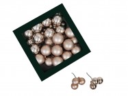 Шары из стекла 4 см/36 шт 505038 купить в Минске – цена оптом и в розницу, характеристики | floradecor.by - фото