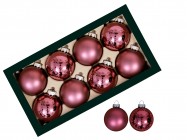 Шары из стекла 8 см/8 шт 505314 купить в Минске – цена оптом и в розницу, характеристики | floradecor.by - фото