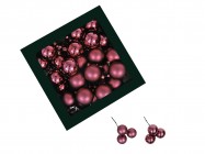 Шары из стекла 4 см/36 шт 505338 купить в Минске – цена оптом и в розницу, характеристики | floradecor.by - фото