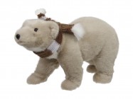 Фигура новогодняя Белый медведь 45 см 291405 купить в Минске – цена оптом и в розницу, характеристики | floradecor.by - фото