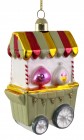 SHISHI Елочная игрушка Тележка для десертов стеклянная 12 см 73177 купить в Минске – цена оптом и в розницу, характеристики | floradecor.by - фото