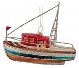 SHISHI Елочная игрушка Лодка стеклянная 15 см 73796 купить в Минске – цена оптом и в розницу, характеристики | floradecor.by - фото