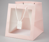 Пакет подарочный с прозрачным окошком 31 см/5 шт купить в Минске – цена оптом и в розницу, характеристики | floradecor.by - фото